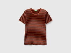 Crew neck striped t-shirt