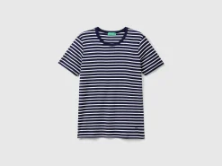 Crew neck striped t-shirt