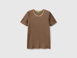 Crew neck striped t-shirt