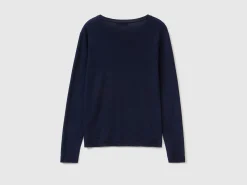 Crew neck sweater in pure cotton