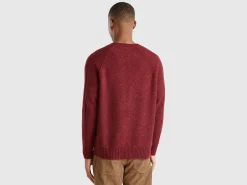 Crew neck sweater in wool blend