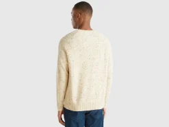 Crew neck sweater in wool blend