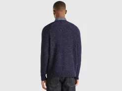Crew neck sweater in wool blend