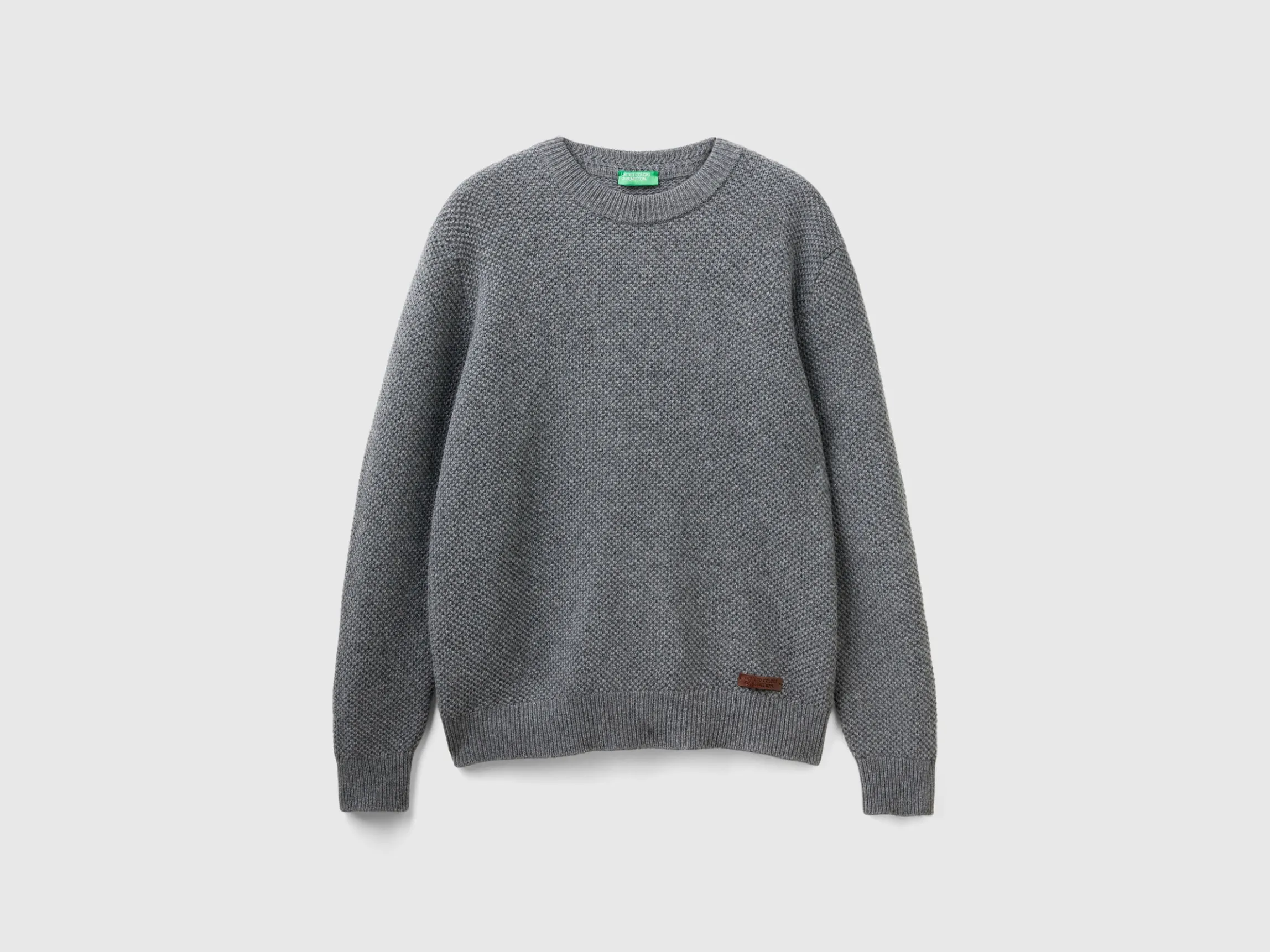 Crew neck sweater in wool blend