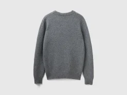 Crew neck sweater in wool blend