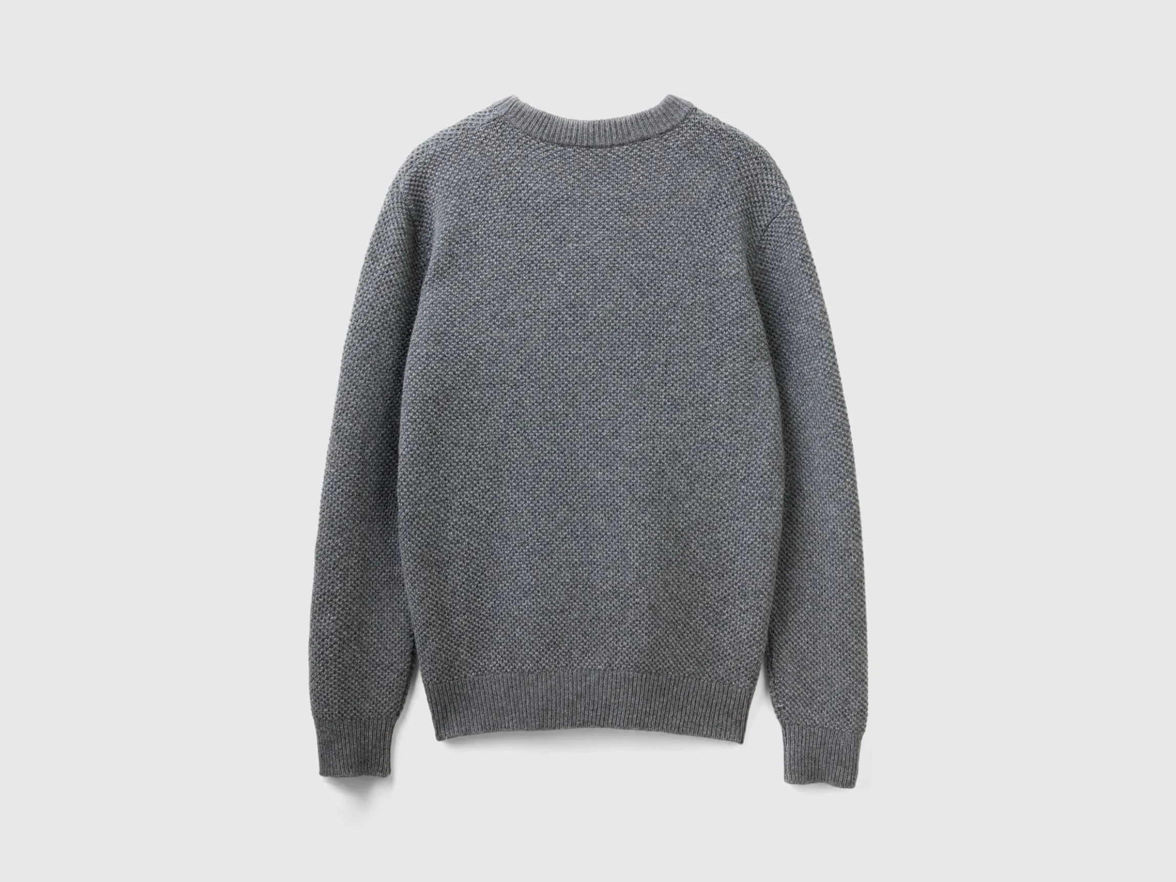 Crew neck sweater in wool blend