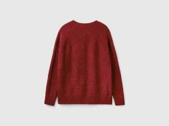 Crew neck sweater in wool blend