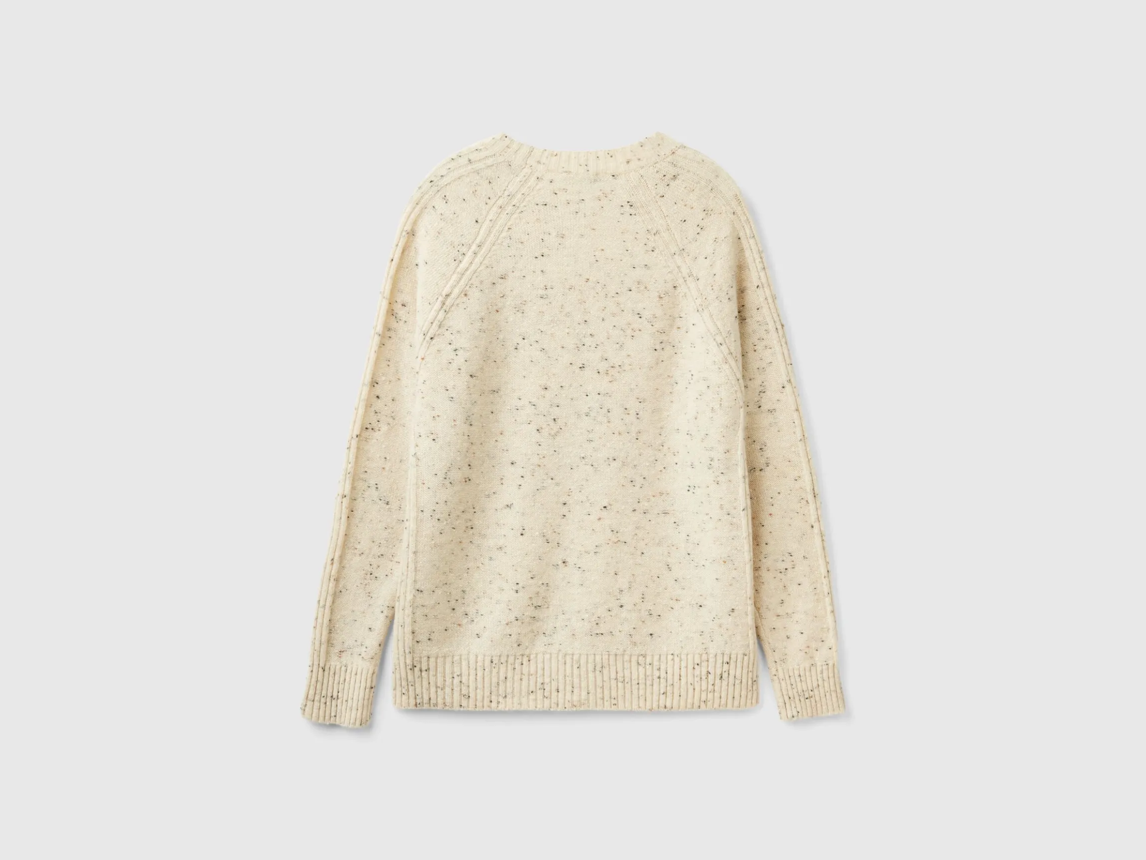 Crew neck sweater in wool blend