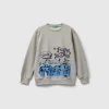 Crew neck sweatshirt with print