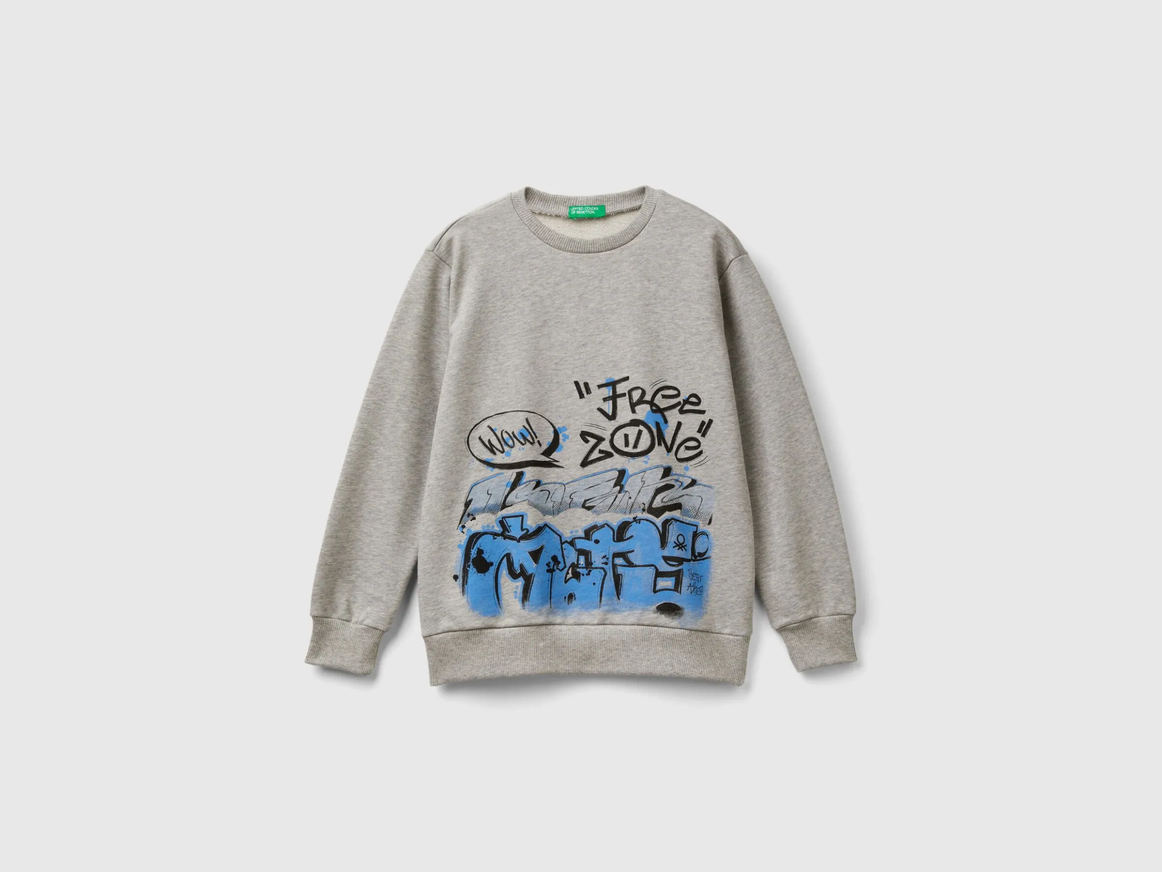 Crew neck sweatshirt with print