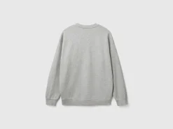 Crew neck sweatshirt with logo print