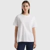 Crew neck t-shirt in slub cotton