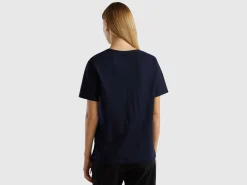 Crew neck t-shirt in slub cotton
