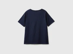 Crew neck t-shirt in slub cotton