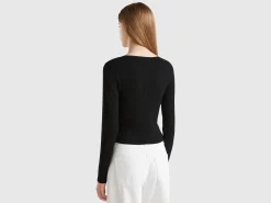Cropped cardigan with laces