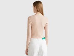 Cropped cardigan with laces