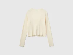 Cropped cardigan with laces