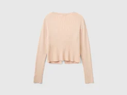 Cropped cardigan with laces