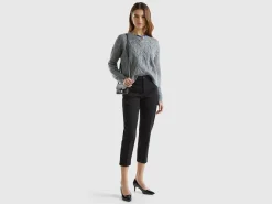 Cropped chinos in stretch cotton