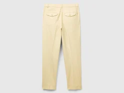 Cropped chinos in stretch cotton