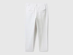 Cropped chinos in stretch cotton