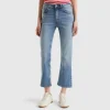 Cropped jeans in recycled cotton