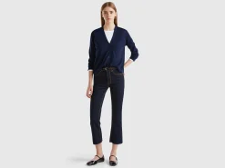 Cropped jeans in recycled cotton