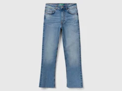 Cropped jeans in recycled cotton