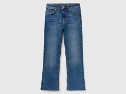 Cropped jeans in recycled cotton