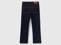 Cropped jeans in recycled cotton