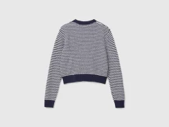 Cropped patterned sweater