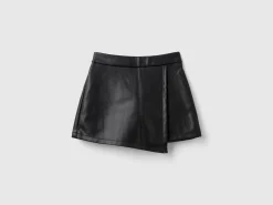 Culottes in imitation leather