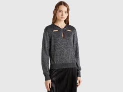 Cut out top with lurex