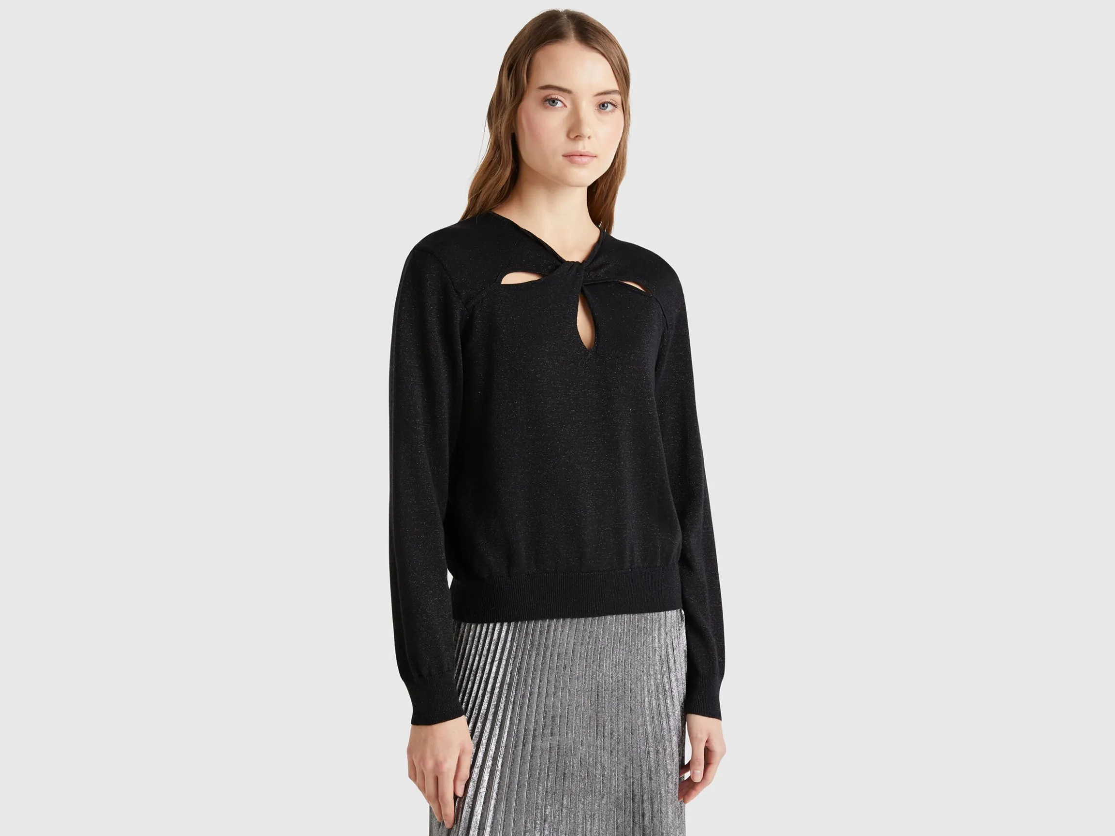 Cut out top with lurex