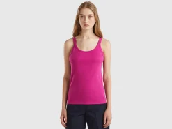 Cyclamen tank top in pure cotton