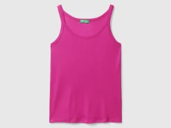 Cyclamen tank top in pure cotton