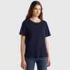 Dark blue short sleeve t-shirt