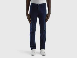 Dark blue slim fit chinos