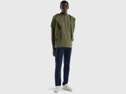 Dark blue slim fit chinos
