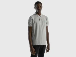 Dark gray regular fit polo