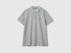 Dark gray regular fit polo
