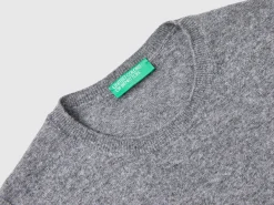 Dark gray vest in pure Merino wool