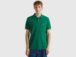 Dark green regular fit polo