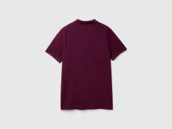 Dark purple regular fit polo
