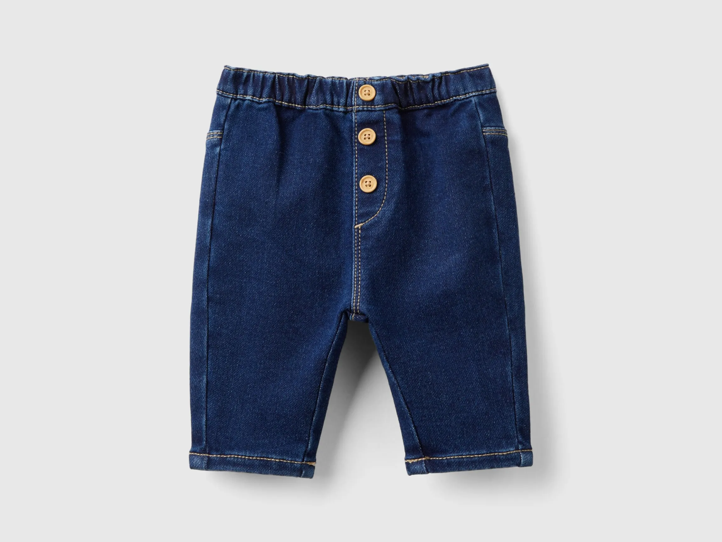 Denim look trousers