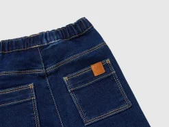 Denim look trousers