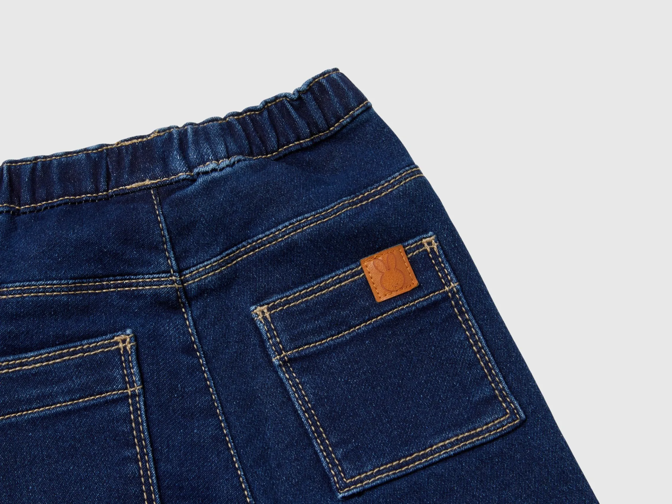Denim look trousers