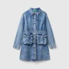 Denim shirt dress