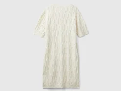 Diamond knit dress