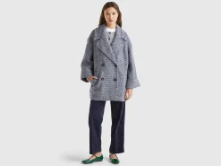 Double-breasted oversized coat